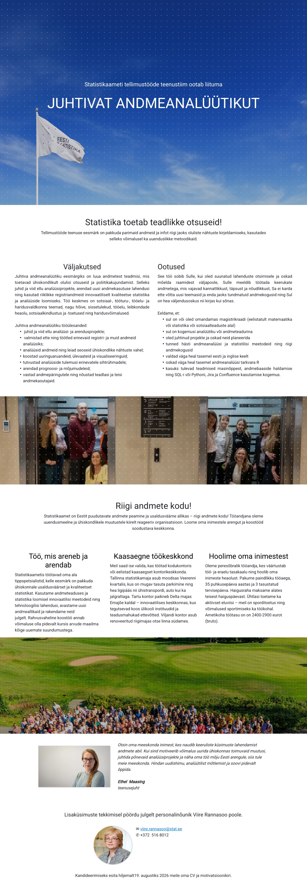 Juhtiv andmeanalüütik