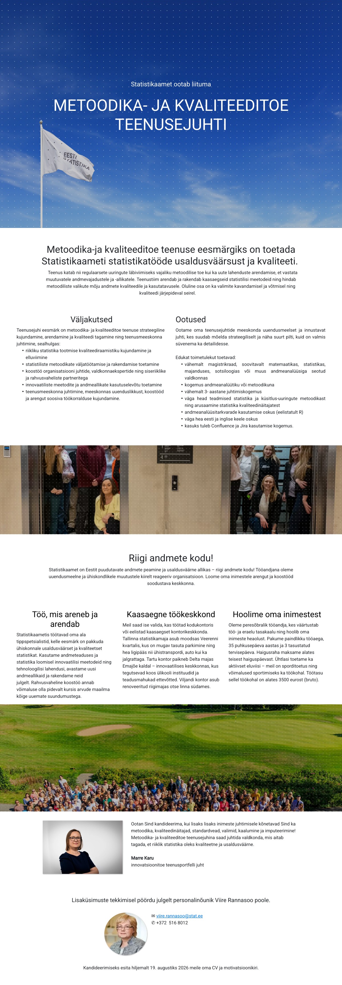 Metoodika- ja kvaliteeditoe teenusejuht