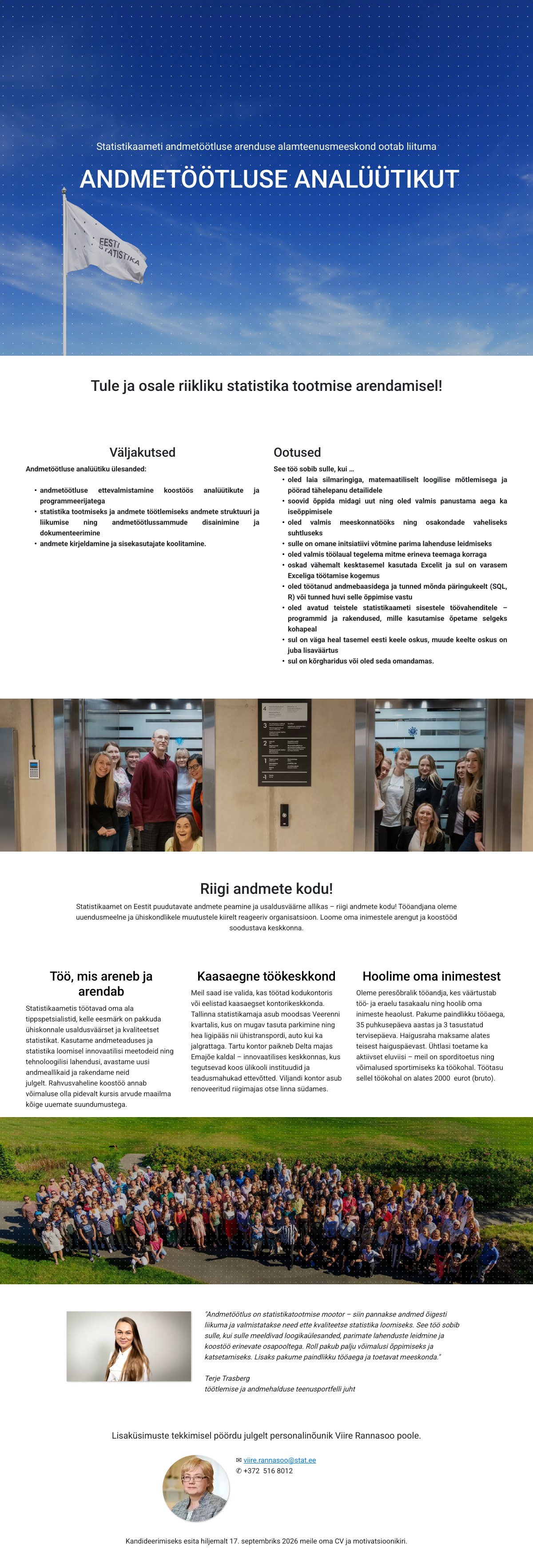 Andmetöötluse analüütik