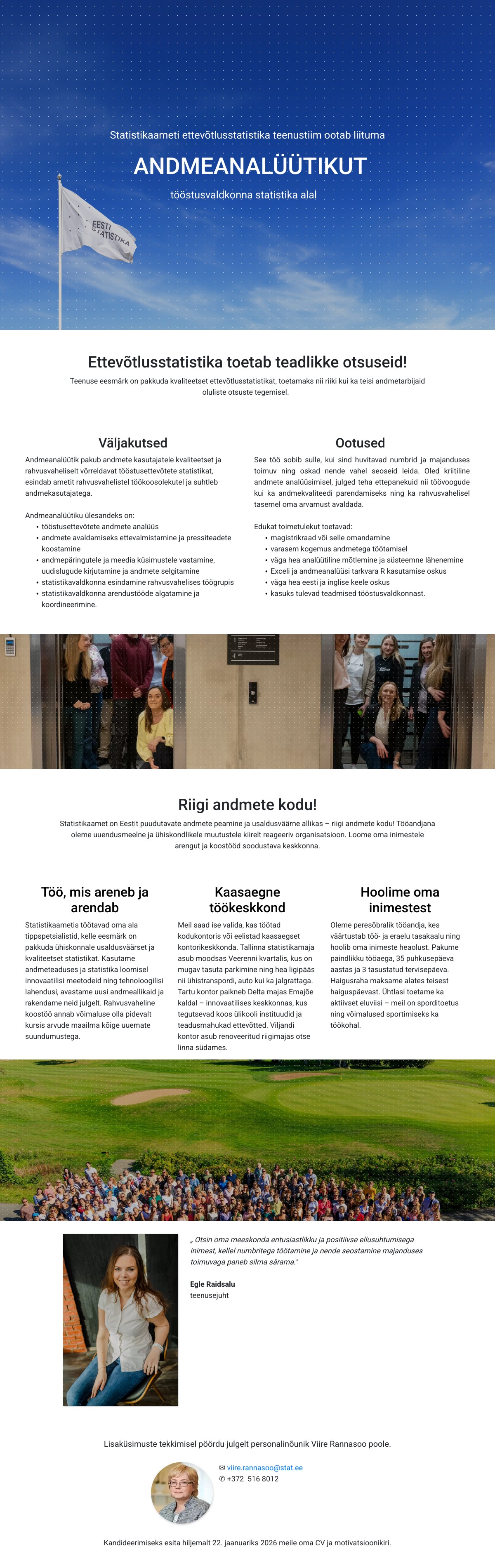 TÖÖSTUSVALDKONNA ANDMEANALÜÜTIK